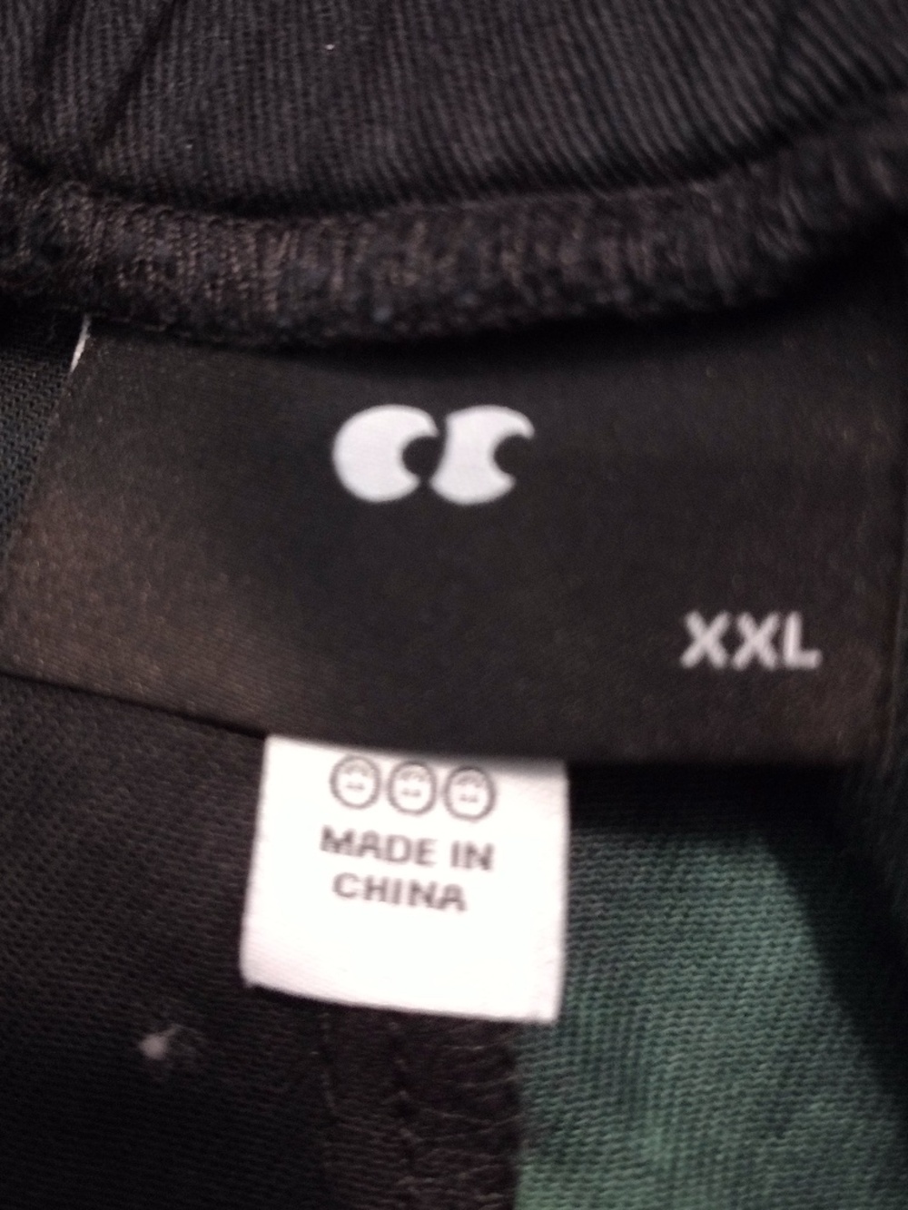 Lazy Oaf Black and Green Tie Dye Jogger Pants - Picture 4 of 4